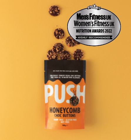 push chocolate button healthy snacks men's fitness and women's fitness nutrition awards results 2022
