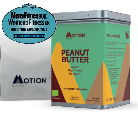 motion nutrition peanut butter protein poweder men's fitness and women's fitness nutrition awards 2022