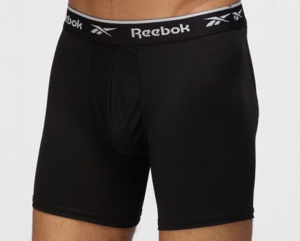Product shot of Reebok sports boxers