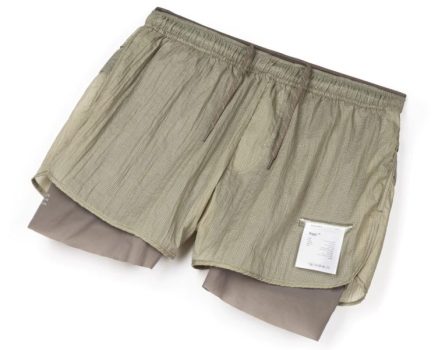 A pair of Satisfy Rippy 3-Inch Trail Shorts