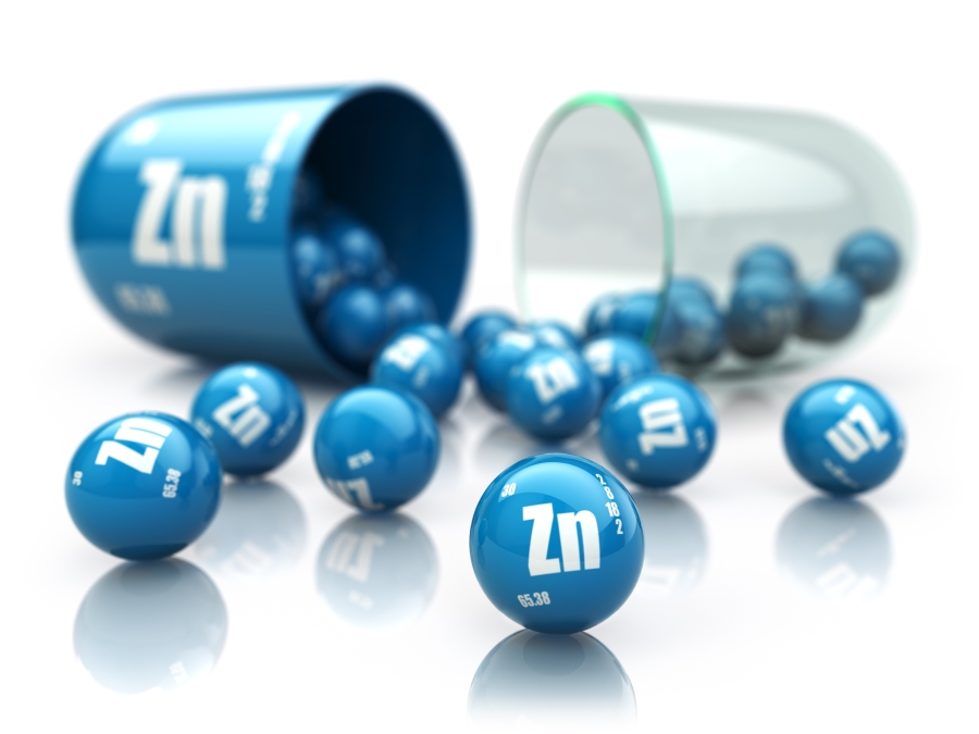 A open zinc capsule with the formula Zn